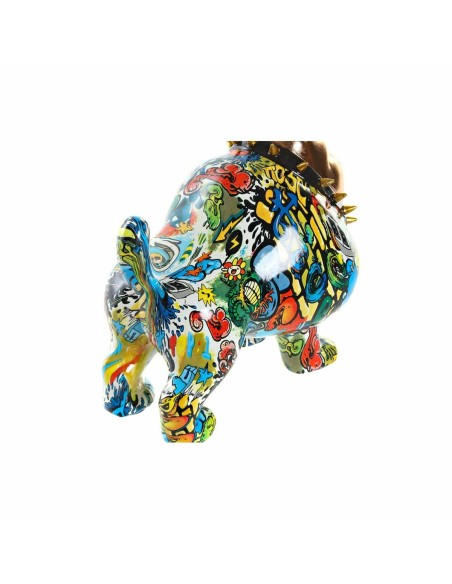 Figurine Décorative DKD Home Decor 21 x 16 x 20,5 cm Doré Bulldog Multicouleur