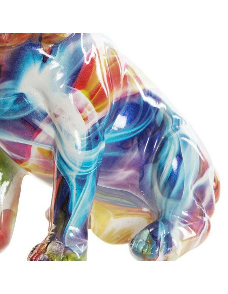 Figurine Décorative DKD Home Decor 18,5 x 11,5 x 23,5 cm Multicouleur Chien (2 Unités)