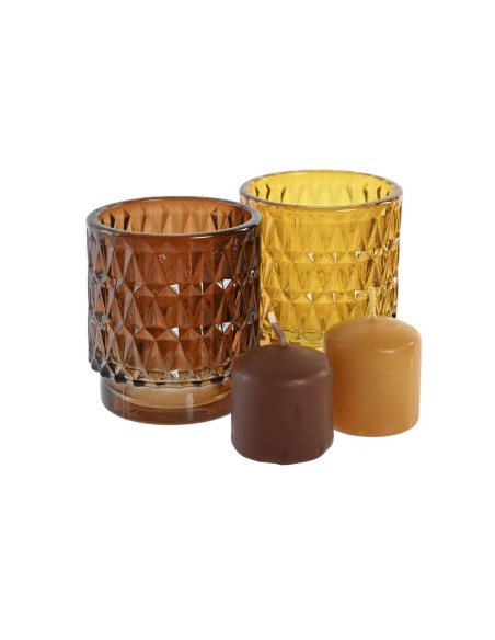 Ensemble de Bougies DKD Home Decor 36 g Urbaine (2 Unités) (12 Unités)