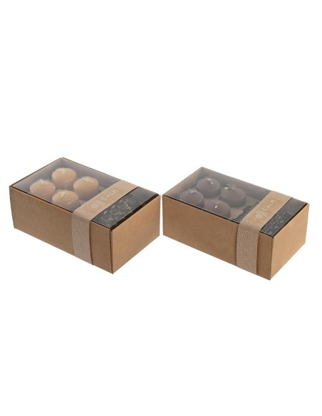 Ensemble de Bougies DKD Home Decor 36 g Urbaine (2 Unités) (12 Unités)