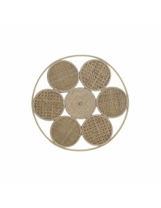 Décoration murale DKD Home Decor 45,5 x 2 x 45,5 cm Naturel