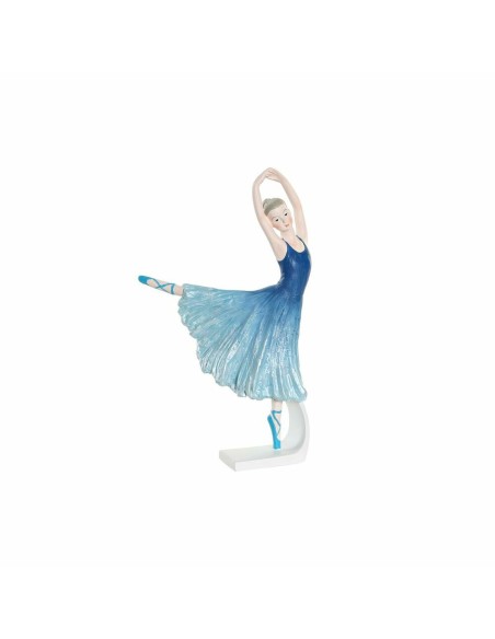 Figurine Décorative DKD Home Decor Bleu Romantique Danseuse Classique 13 x 6 x 23 cm