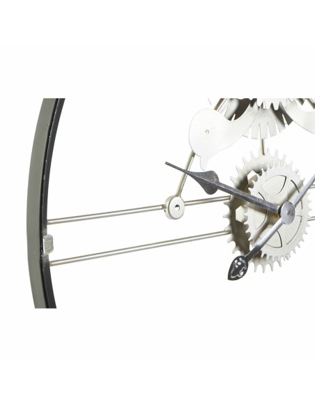 Horloge Murale DKD Home Decor Argenté Doré Fer Engrenage 60 x 5 x 60 cm (2 Unités)