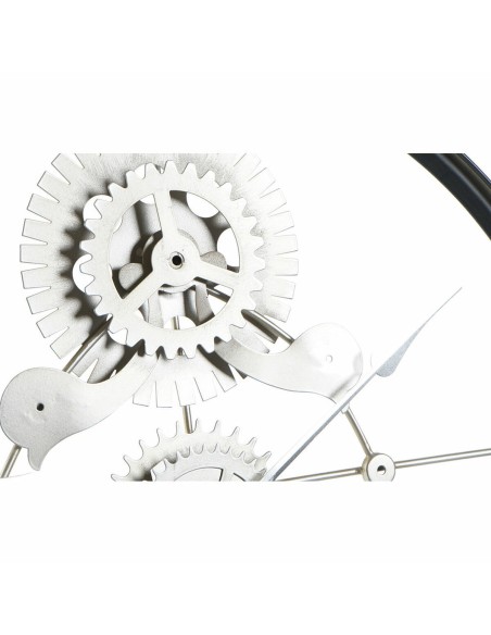 Horloge Murale DKD Home Decor Argenté Doré Fer Engrenage 60 x 5 x 60 cm (2 Unités)