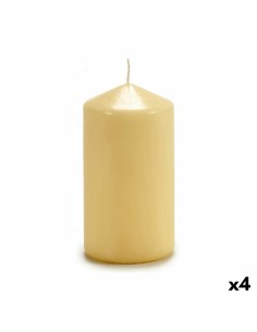Bougie Acorde CY70130M Crème 7 x 13 x 7 cm (4 Unités)