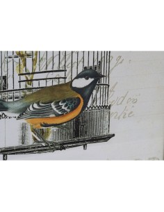 Cadre DKD Home Decor 34 x 2 x 44 cm Cage Shabby Chic (4 Pièces) 2