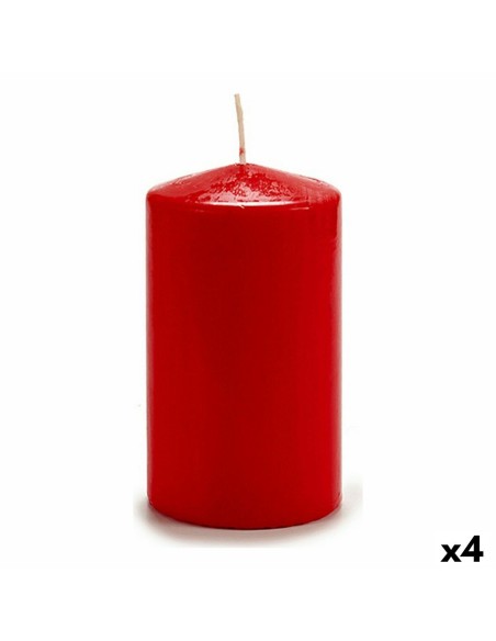 Bougie Acorde CY88150M Rouge 9 x 15 x 9 cm (4 Unités)