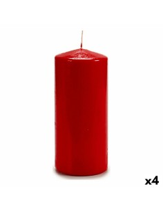 Bougie Acorde CY88200M Rouge 9 x 20 x 9 cm (4 Unités)
