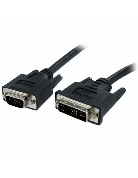 Adaptateur VGA vers DVI Startech DVIVGAMM2M           (2 m) Noir