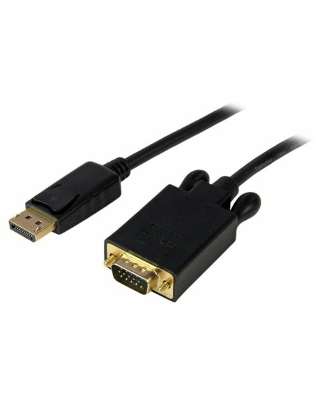 Adaptateur DisplayPort vers VGA Startech DP2VGAMM6B           (1,8 m) Noir 1.8 m