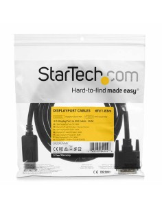 Adaptateur DisplayPort vers DVI Startech DP2DVI2MM6           (1,8 m) Noir 1.8 m 2
