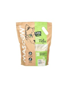 Sable pour chats 1,5 Kg Soja Blanc (8 Unités) 2