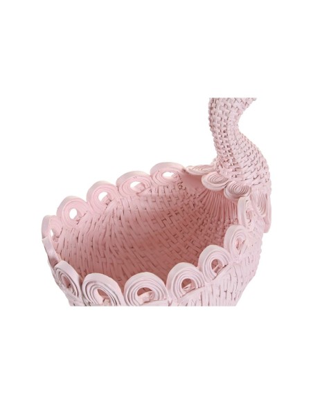 Vide-poches DKD Home Decor Résine Aluminium Romantique 23 x 14,3 x 23 cm (2 Unités)