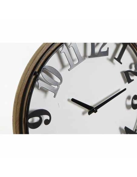 Horloge Murale DKD Home Decor 108 x 6,4 x 63,5 cm Naturel Noir Bicyclette Métal Bois MDF