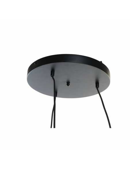 Suspension DKD Home Decor Noir Marron Clair Métal Bambou 50 W Tropical 220 V 30 x 30 x 94 cm