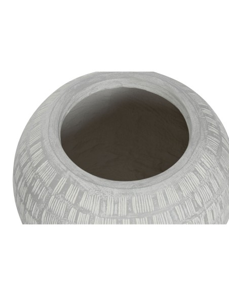 Cache-pot Home ESPRIT Gris Magnésium 55 x 55 x 38 cm (2 Pièces)