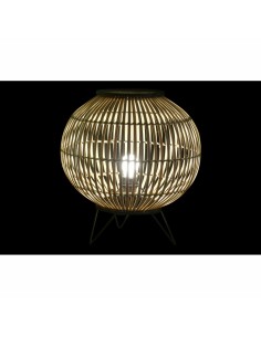 Lampe de bureau DKD Home Decor Noir Métal Marron Bambou (36 x 36 x 37 cm) 2