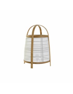 Lampe de bureau DKD Home Decor Blanc Naturel Bambou 40 W 220 V 32 x 32 x 45,5 cm