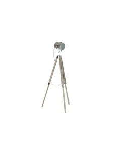 Lampadaire DKD Home Decor Métal Bois Argent Marron Clair Tripode (66 x 66 x 142 cm) 2