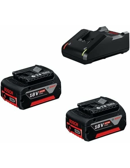 Kit chargeur et batterie rechargeable BOSCH 1 600 A01 9S0 4 Ah 18 V