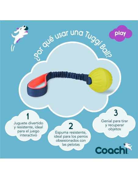 Jouet d'entraînement Coachi TUGGI BALL Bleu