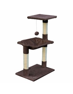 Arbre à chat Gloria 36 x 50 x 83 cm Marron Bois Acier Sisal 2