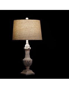 Lampe de bureau DKD Home Decor Crème Résine 220 V 60 W 38 x 38 x 73 cm 2
