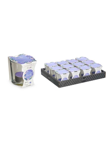 Bougie Parfumée Acorde 1-B-AR Lavande Verre (12 Unités)
