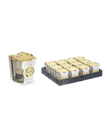 Bougie Parfumée Acorde 1-C-AR Vanille Verre (12 Unités)