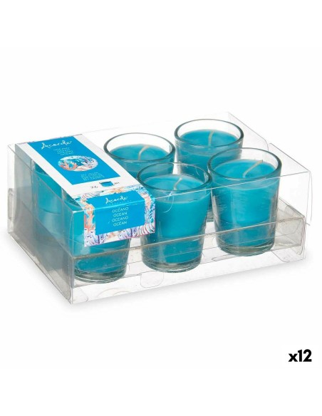 Ensemble de Bougies Parfumées Acorde 48-E-AR Océan Verre (12 Unités)