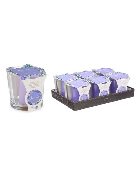 Bougie Parfumée Acorde 2-B-AR Lavande Verre (6 Unités)