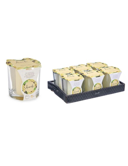 Bougie Parfumée Acorde 2-C-AR Vanille Verre (6 Unités)