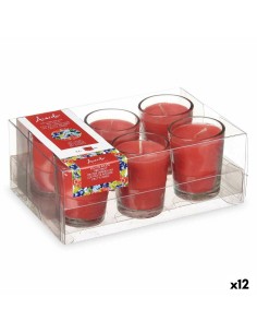Ensemble de Bougies Parfumées Acorde 48-A-AR Fruits rouges Verre (12 Unités)
