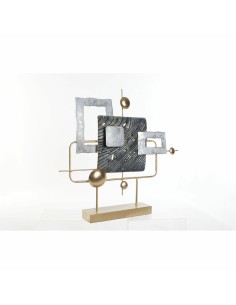 Figurine Décorative DKD Home Decor 59 x 8,5 x 55 cm Abstrait Bleu Doré