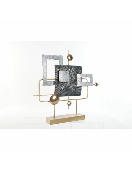 Figurine Décorative DKD Home Decor 59 x 8,5 x 55 cm Abstrait Bleu Doré