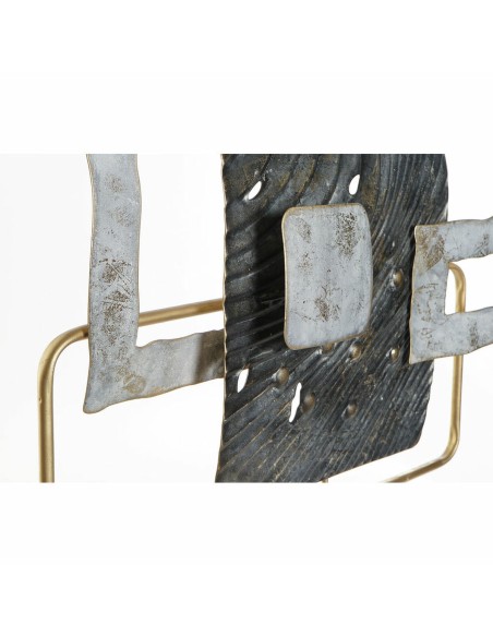 Figurine Décorative DKD Home Decor 59 x 8,5 x 55 cm Abstrait Bleu Doré