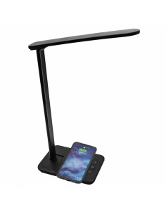 Lampe LED avec chargeur sans fil pour Smartphones Denver Electronics LQI-105 Noir Multicouleur Métal Plastique 5 W