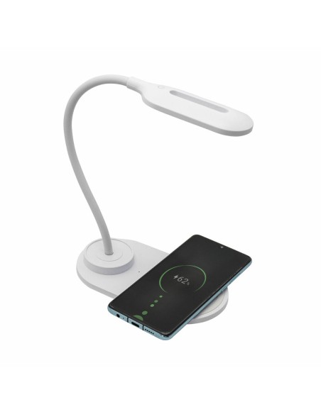 Lampe LED avec chargeur sans fil pour Smartphones Denver Electronics LQI-55 Blanc 5 W