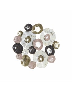 Décoration murale DKD Home Decor Rose Doré Métal (61 x 5.7 x 61 cm)