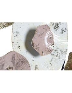 Décoration murale DKD Home Decor Rose Doré Métal (61 x 5.7 x 61 cm) 2