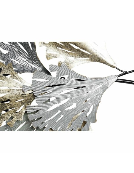 Décoration murale DKD Home Decor Gris Doré Métal (65 x 10 x 134.6 cm)