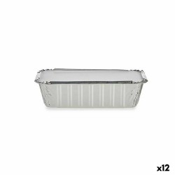 Lot de plateaux pour aliments Kinvara 16153 Jetable Avec couvercle 12 Unités