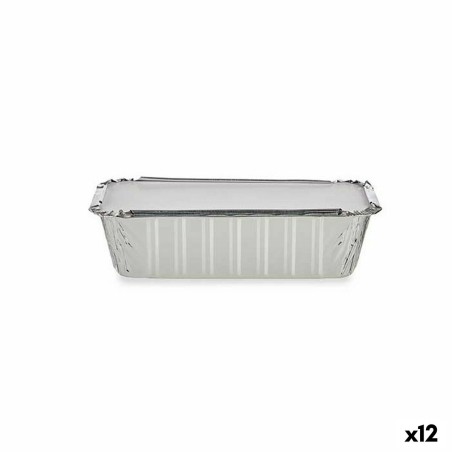 Lot de plateaux pour aliments Kinvara 16153 Jetable Avec couvercle 12 Unités