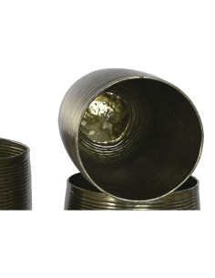 Cache-pot Home ESPRIT Cuivre Aluminium Moderne 50 x 50 x 89 cm 51,5 x 51,5 x 91 cm (5 Unités) 2