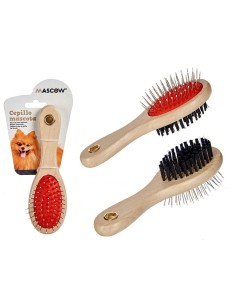 Brosse pour Chiens Mascow AR1807083 Marron Noir Rouge 9 x 5 x 21 cm (12 Unités) 2