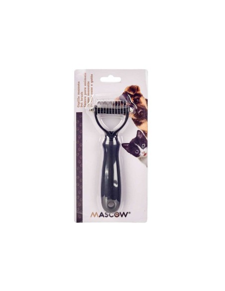 Étrilles pour chiens Mascow 333 Noir Silicone 6,5 x 17 x 3 cm 12 Unités