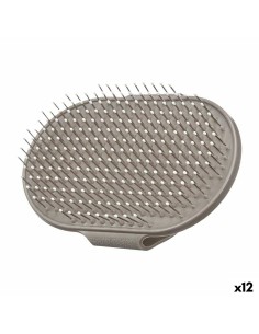 Brosse pour Chiens Mascow 335 Gris 13 x 3,5 x 10 cm (12 Unités)