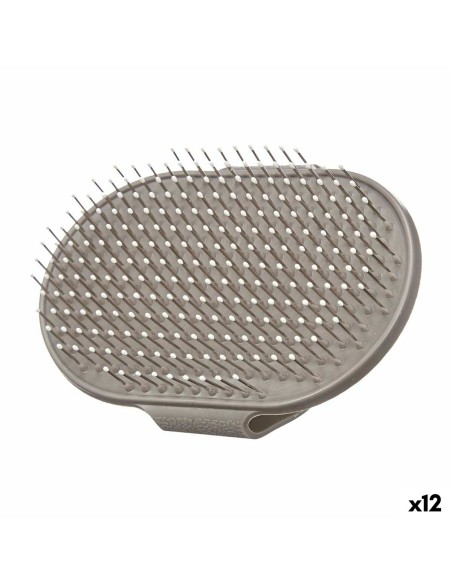 Brosse pour Chiens Mascow 335 Gris 13 x 3,5 x 10 cm (12 Unités)