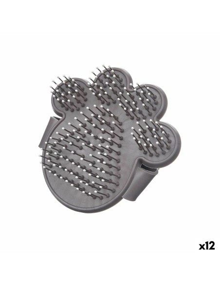 Brosse pour Chiens Mascow 336 Gris 10,5 x 10 x 3 cm (12 Unités)