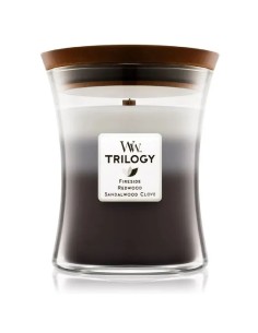 Bougie Parfumée Woodwick Trilogy Medium Warm Woods